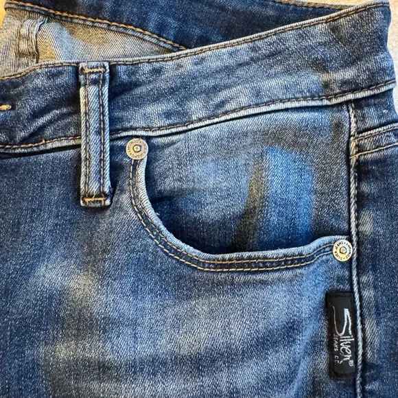 Silver Jeans Co. Dark Blue Denim Avery Slim W31/L31 like new - Picture 2 of 7